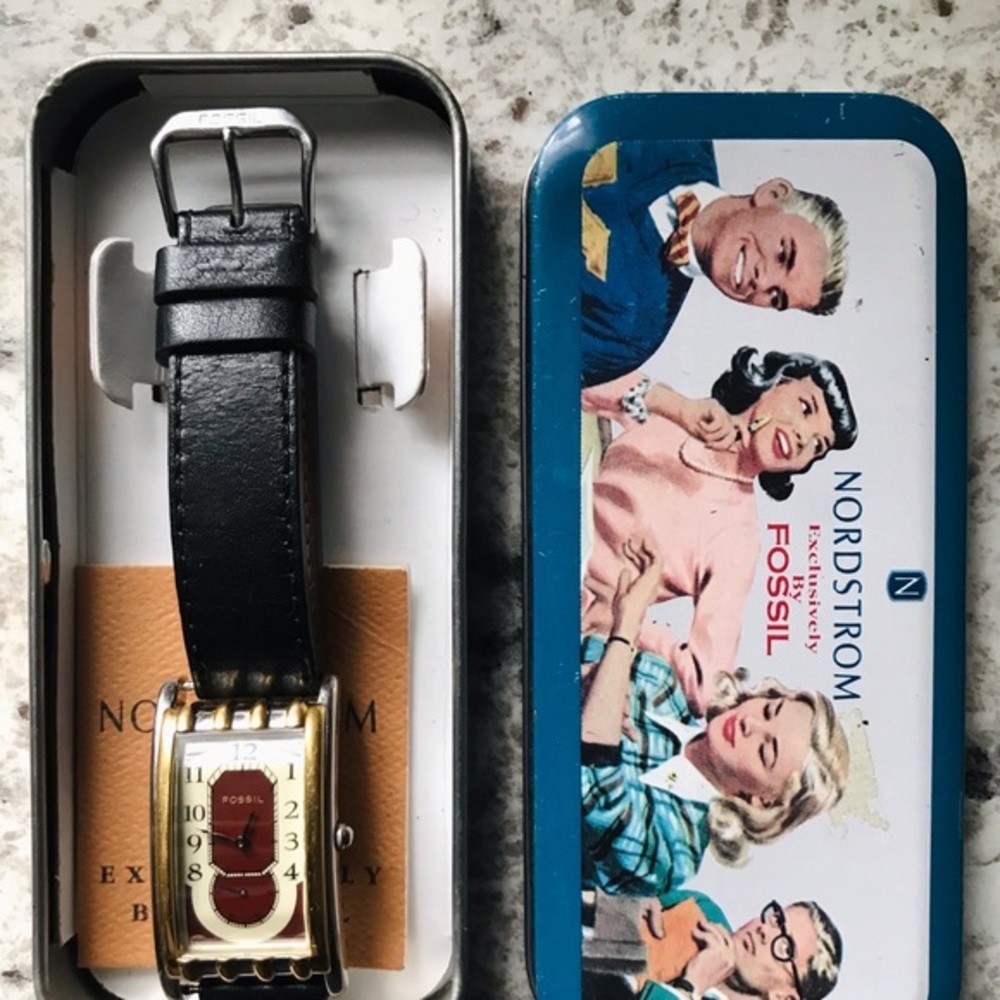 1995 ART DECO FOSSIL WATCH VT-2510 - Picture 3 of 5